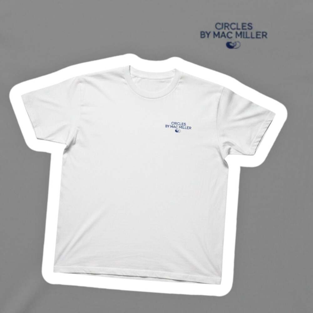 Mac Miller Circles Album Tracklist Merch White T-Shirt XL